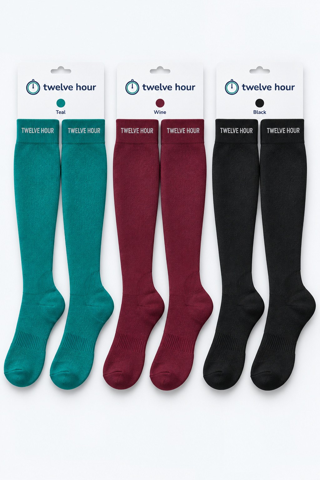 Twelve Hour compression socks: 3 pairs 3